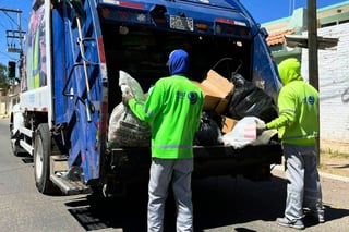 Mañana, recolección de basura normal en la ciudad de Durango