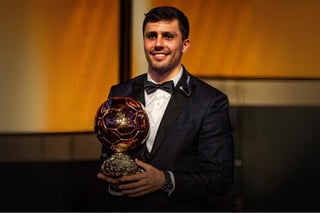 Balón de Oro: Rodri se convierte en el segundo jugador español en ganar el trofeo