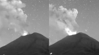 El volcán Popocatépetl tuvo actividad por la mañana | VIDEO