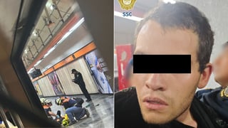 Hombre apuñala a 4 personas y se lanza a vías del Metro de CDMX | VIDEO