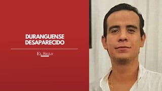 Solicitan ayuda para localizar a joven desaparecido en la ciudad de Durango