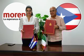 Morena y el Partido Comunista de Cuba firman convenio de colaboración