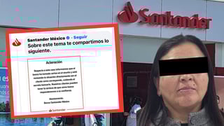Cae exdirectora de banco Santander de Durango, acusada por robo de 20 millones de pesos