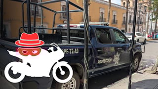 Roban motocicleta estacionada en el Centro Histórico de Durango