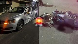 Joven motociclista muere tras choque con vehículo en cruce de Lázaro Cárdenas y Negrete