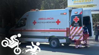 Adulta mayor fue impactada por motociclista al cruzar bulevar de Durango