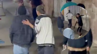 Así fue la riña que terminó en machetazos y con 2 lesionados en la Benjamín Méndez | VIDEO