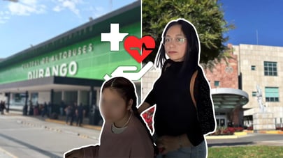 Tras quedar varada por bloqueos, aseguran atención médica a menor de Durango que iba a CDMX