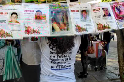 Registra México 132 mil desaparecidos