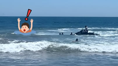 Rescatan a tres duranguenses en playa de Mazatlán; fueron arrastrados por corrientes de resaca