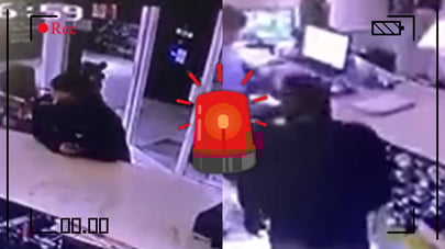 Así fue el asalto con arma blanca a empleado de hotel en Zona Centro de Durango | VIDEO