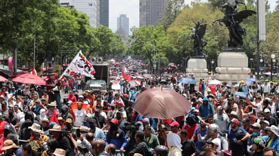 Alistan megamarcha en inicio del Mundial en México