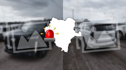 Estos son los vehículos polarizados y sin placas decomisados en Hacienda San Lorenzo | FOTOS