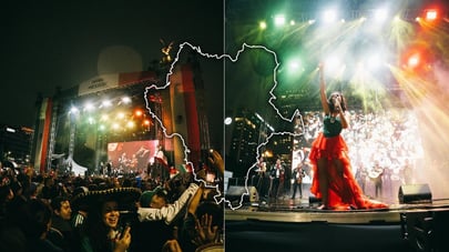 Duranguense Andrea Núñez hace vibrar el Ángel de la Independencia tras triunfo mundialista