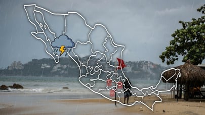 ¿Dónde habrá lluvias de hasta 250 mm HOY 28 de septiembre por huracán Polo y tormenta Rachel?