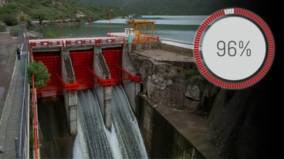 Presa de Durango alcanza 95.8% de almacenamiento; aumenta extracción como medida preventiva