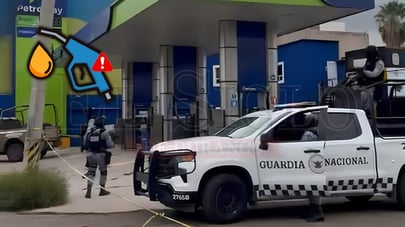Pemex asegura presunto 'huachicol' en gasolinera PetroWay en la colonia Guillermina