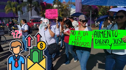 Trabajadores del IMSS cuestionan aumento salarial de 8%; exigen cuentas al sindicato