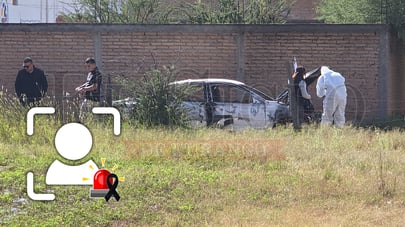 Localizan cuerpo calcinado dentro de un vehículo en la colonia Las Huertas