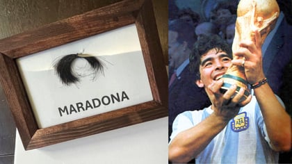 ¿Subastaron un mechón de Diego Maradona? Esto es lo que sabemos