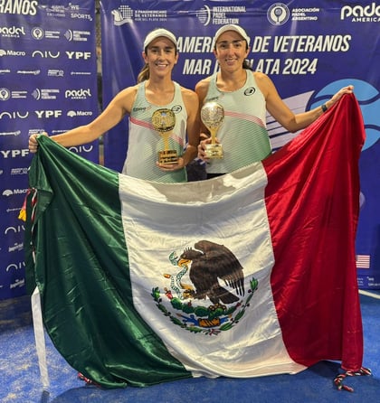 Orgullo. En una destacada noche llena de acción y deportivismo, las hermanas duranguenses Luisa Fernanda y Ana Paula de la Peña Rosas hicieron historia para México y Durango, levantando así un trofeo de carácter internacional en representación local.