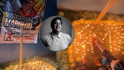 #JusticiaParaMarcela | En domicilio del Kambó, colocan altar en memoria de 'Marsh'