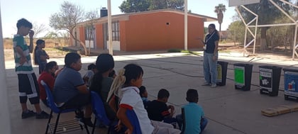 Actividad. Se llevó a cabo una jornada de sensibilización en la Escuela Primaria 'Redención', enfocada en concientizar sobre los daños que ocasiona la quema de basura.