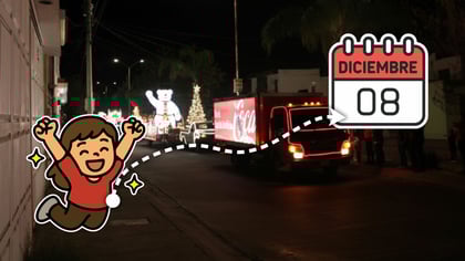 Caravana Coca-Cola seguirá sus recorridos por Durango este lunes 8 de diciembre; esta será la ruta