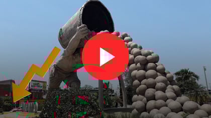 Momento exacto en el que colapsó el monumento 'El Colotero' en Álamo, Veracruz | VIDEO