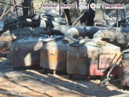 Labor.Fuerzas Federales desmantelaron un laboratorio clandestino de drogas sintéticas en Tepehuanes, Durango.