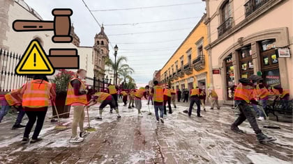 Limpian corredor Constitución infractores en Durango