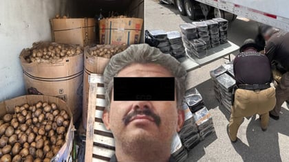 Aseguran casi una tonelada de metanfetamina oculta en cargamento de jícamas en Gómez Palacio