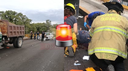Hombre resulta herido al ser impactado por taxi cuando arreglaba su camión cerca de La Normal