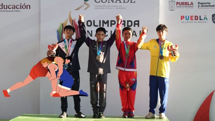 Olimpiada Nacional 2026: Alan Mateo Borunda gana medalla de bronce en luchas asociadas