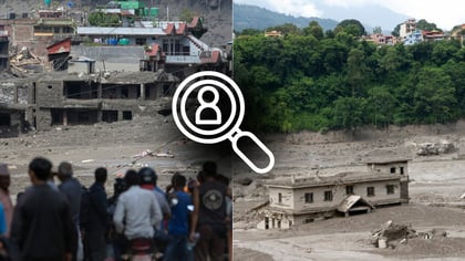 Intensifican labores para localizar a 910 personas tras la riada en Nepal