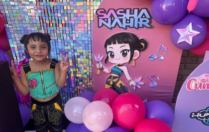 Sasha Nahír cumple 6 años al estilo de 'Las guerreras K-pop'