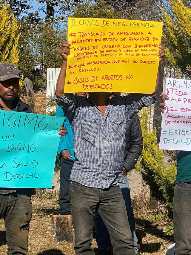 Los habitantes aseguran que solo demandan la mejora en la atención de salud