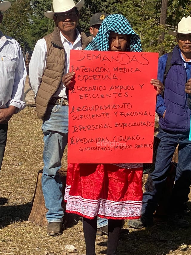 Los habitantes aseguran que solo demandan la mejora en la atención de salud