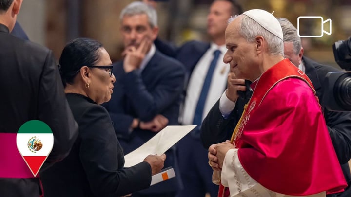 Papa León XIV recibe invitación para visitar México y envió saludos a los mexicanos | VIDEO