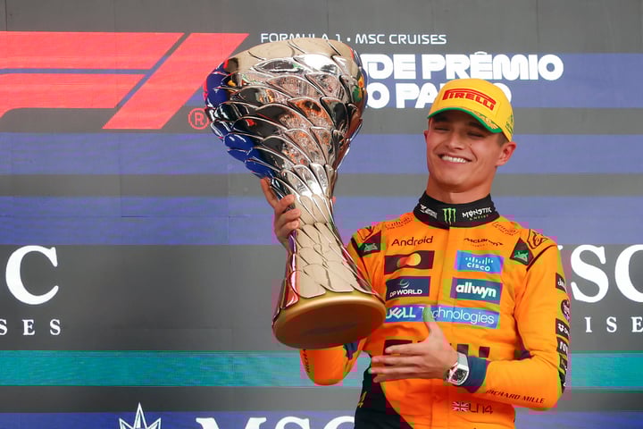 F1: Con una carrera dominante en Brasil, Norris dio un paso clave en la pelea por el título