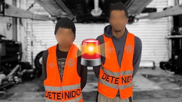 Detienen a sujetos que ingresaron a robar en un taller mecánico de Valle Verde
