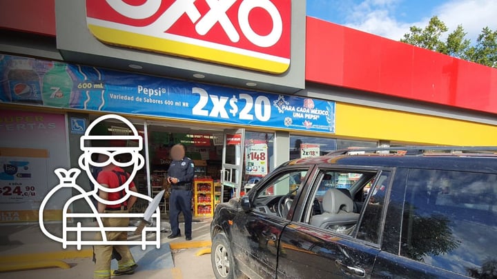 Asaltan con cuchillo en mano una tienda de conveniencia en la Burócrata