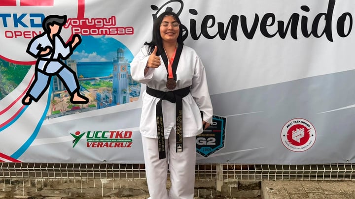 Sofía Morales logra bronce en Veracruz y se suma al sólido arranque del taekwondo duranguense