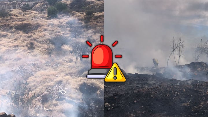 ¡Otra vez! Se registra incendio en basurero rumbo a carretera a Mazatlán