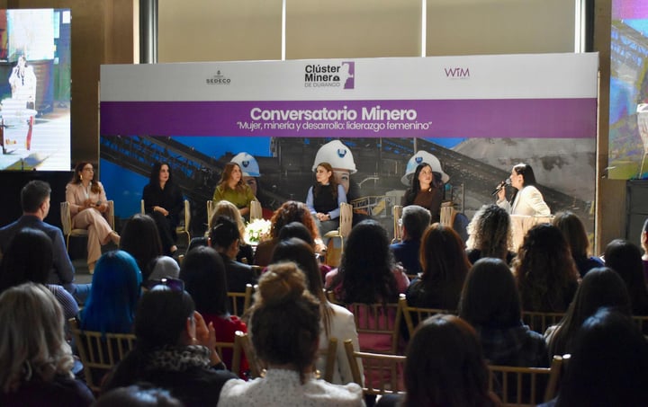 Clúster Minero de Durango realiza el conversatorio 'Mujer, minería y desarrollo: liderazgo femenino'