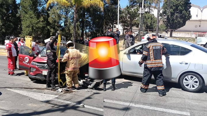 Joven resulta lesionado tras choque múltiple en el bulevar Felipe Pescador