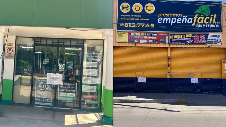 Aseguran dos casas de empeño en Durango por presuntos artículos robados