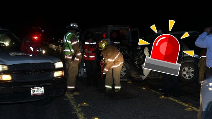 Choque múltiple en la carretera Durango-Parral moviliza a corporaciones