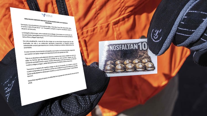 Vizsla Silver confirma identificación de 9 trabajadores sin vida en Concordia