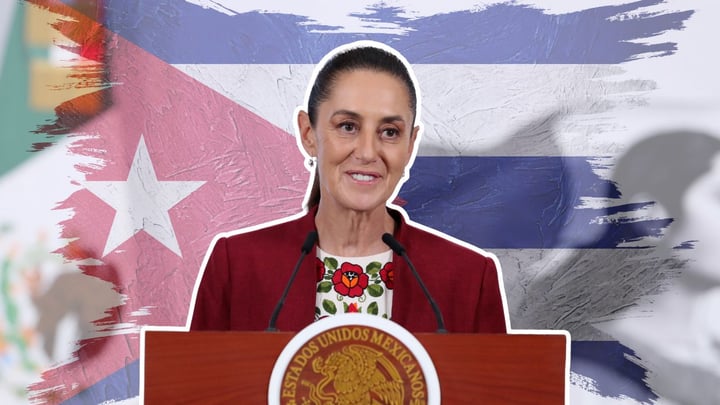 Claudia Sheinbaum dice estar 'orgullosa' de apoyar a Cuba